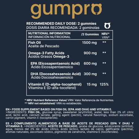 Gominolas Omega 3 · Corazón, cerebro y ánimo | Gumpro