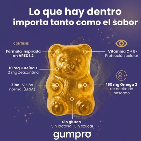 Vision en Gominolas AREDS + Luteína y Zinc | Gumpro