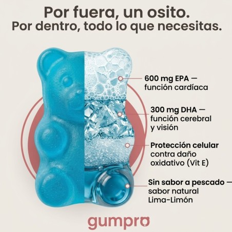 Gominolas Omega 3 · Corazón, cerebro y ánimo | Gumpro