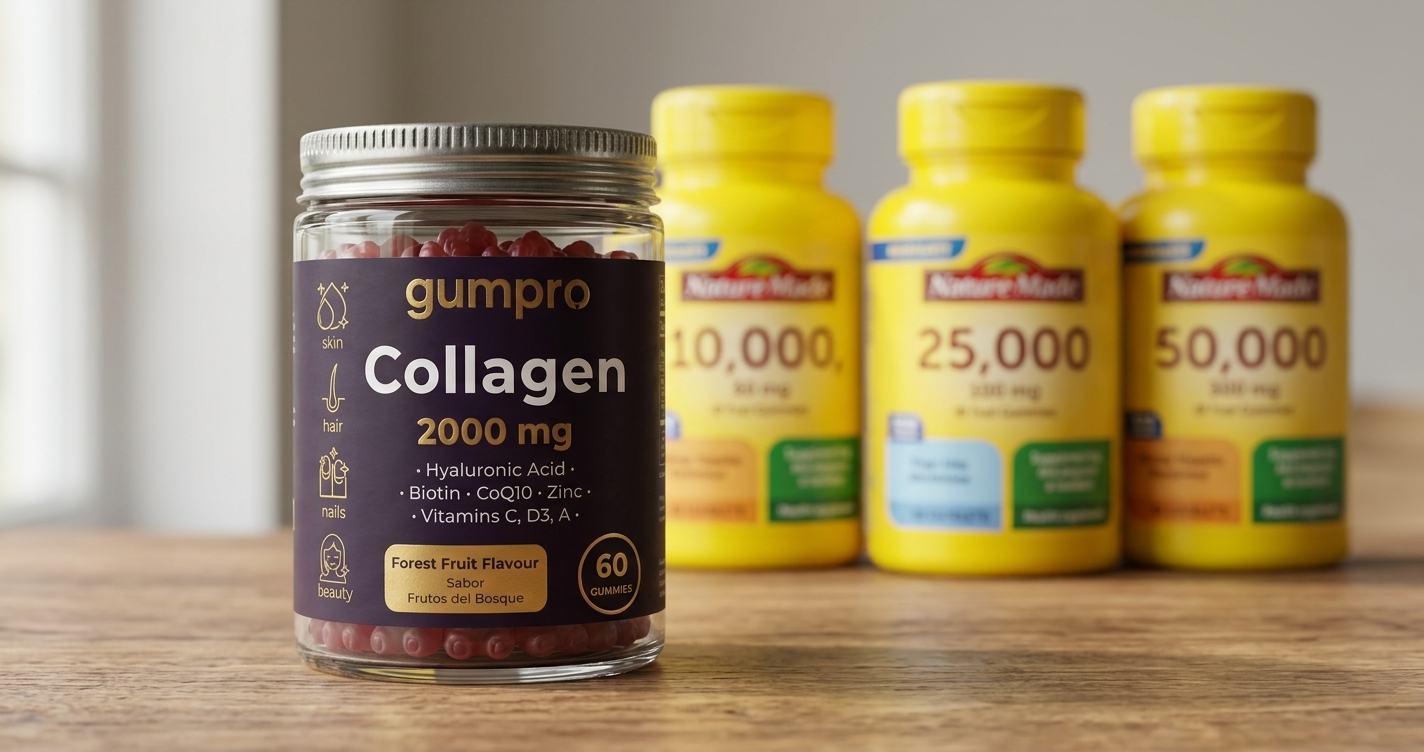Biotina para el pelo: gominolas Gumpro y peine de madera