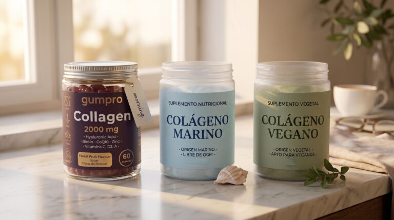 Colágeno hidrolizado vs marino vs vegano: cuál elegir según la evidencia