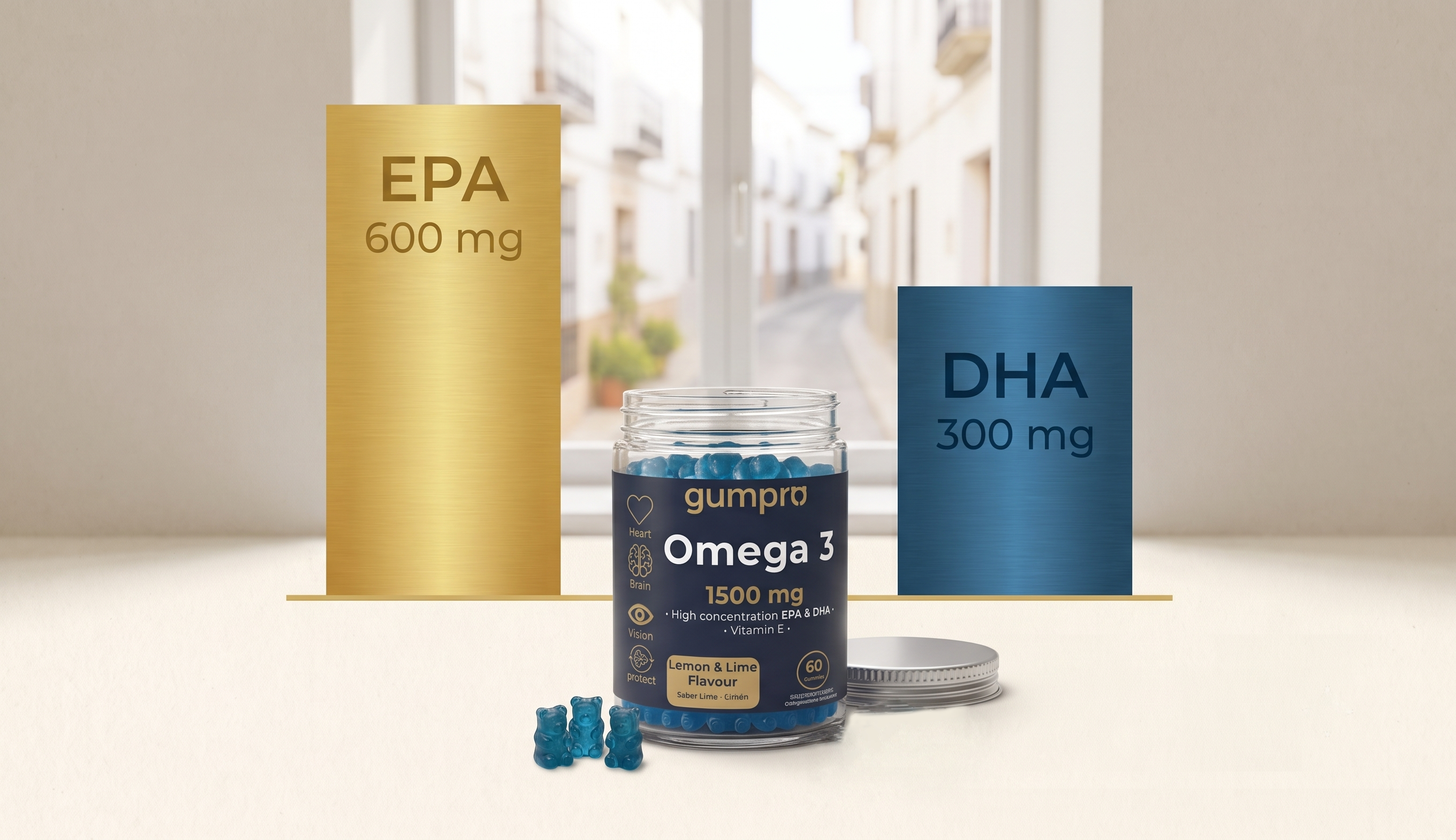 Ratio EPA DHA 2 a 1 en una fórmula de omega 3 explicado con gráfico comparativo